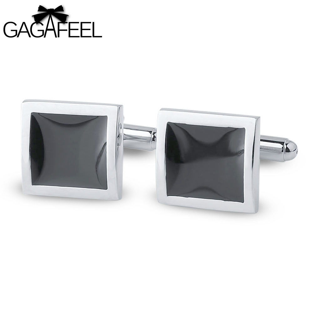 GAGAFEEL Cufflinks For Men Tie Clip Cooper Wedding Jewelry French Excellent Gift For Dad Boyfriend Black Color Christmas Gifts